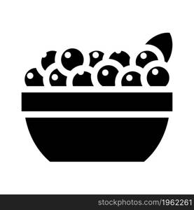 acai berries glyph icon vector. acai berries sign. isolated contour symbol black illustration. acai berries glyph icon vector illustration