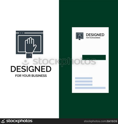 Access, Content, Free, Internet, Open Grey Logo Design and Business Card Template