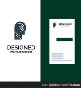 Access, Human, Manipulate, Mind, Switch Grey Logo Design and Business Card Template