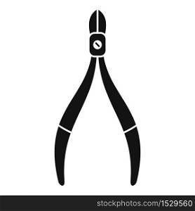 Accessory forceps icon. Simple illustration of accessory forceps vector icon for web design isolated on white background. Accessory forceps icon, simple style