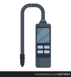 Accident gas detector icon cartoon vector. Portable equipment. Digital instrument. Accident gas detector icon cartoon vector. Portable equipment