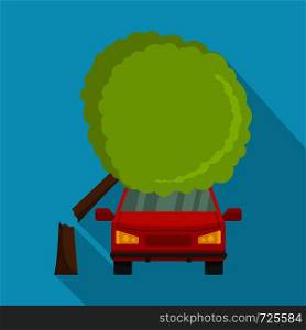 Accident icon. Flat illustration of accident vector icon for web. Accident icon, flat style