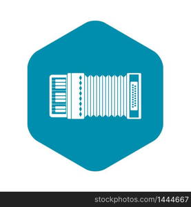 Accordion icon. Simple illustration of accordion vector icon for web. Accordion icon, simple style