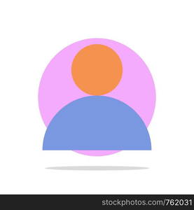 Account, Avatar, User Abstract Circle Background Flat color Icon