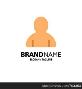 Account, Avatar, User Business Logo Template. Flat Color