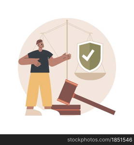 Accountability abstract concept vector illustration. Legal liability, personal and public accountability, taking responsibility for actions and decisions, leadership roles abstract metaphor.. Accountability abstract concept vector illustration.