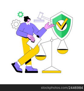 Accountability abstract concept vector illustration. Legal liability, personal and public accountability, taking responsibility for actions and decisions, leadership roles abstract metaphor.. Accountability abstract concept vector illustration.