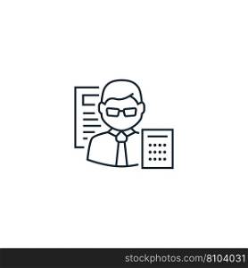Accountant creative icon from analytics research Vector Image
