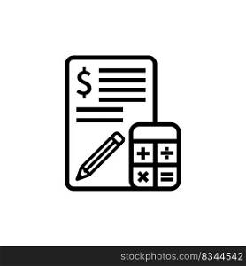 accounting icon design vector template