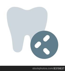 Accumulation of bacteria in corner of the teeth despite brushing