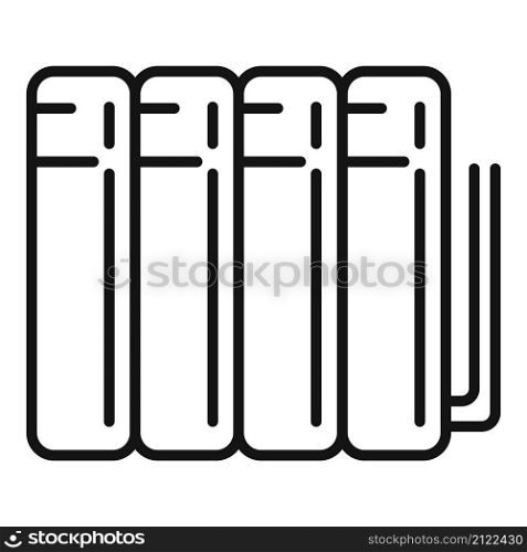 Accumulator cell icon outline vector. Battery energy. Full charge. Accumulator cell icon outline vector. Battery energy