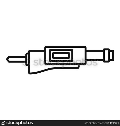Accuracy micrometer icon outline vector. Precision caliper. Design vernier. Accuracy micrometer icon outline vector. Precision caliper