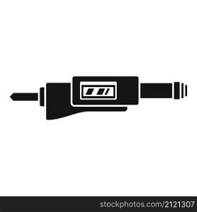 Accuracy micrometer icon simple vector. Precision caliper. Design vernier. Accuracy micrometer icon simple vector. Precision caliper