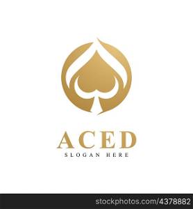 Ace logo icon design for Card Game Casino Business