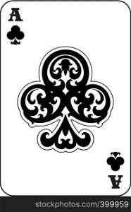 Ace of Clubs playing card