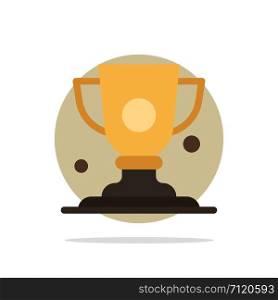 Achievement, Cup, Prize, Trophy Abstract Circle Background Flat color Icon