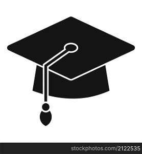 Achievement graduation hat icon simple vector. College diploma. Graduate student. Achievement graduation hat icon simple vector. College diploma