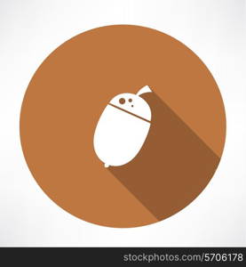 Acorn icon. Flat modern style vector illustration