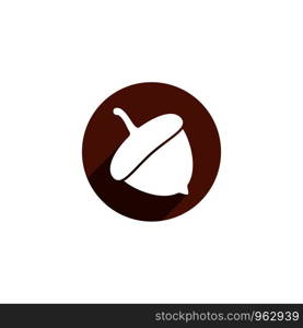 Acorn logo ilustration vector template