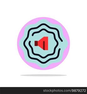Acoustic Abstract Circle Background Flat color Icon