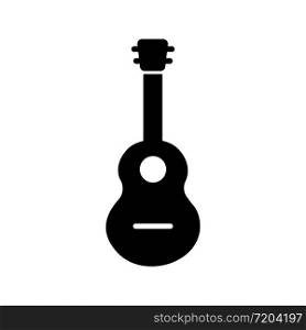 Acoustic guitar icon design black symbol isolated on white background. Vector EPS 10. Acoustic guitar icon design black symbol isolated on white background. Vector EPS 10.