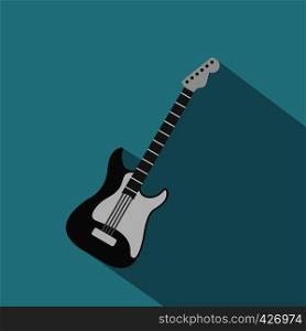 Acoustic guitar icon. Flat illustration of acoustic guitar vector icon for web. Acoustic guitar icon, flat style