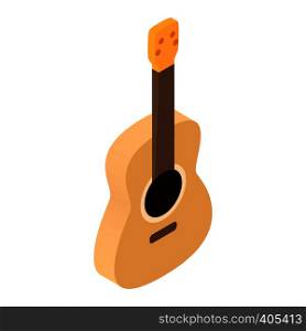 Acoustic guitar isometric 3d icon for web and mobile devices. Acoustic guitar isometric 3d icon