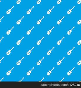 Acoustic guitar pattern vector seamless blue repeat for any use. Acoustic guitar pattern vector seamless blue