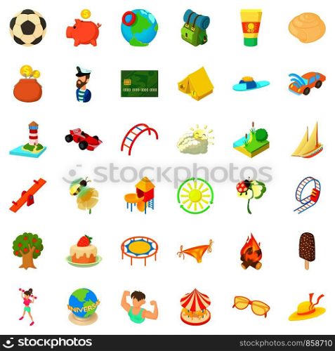 Acrobat icons set. Cartoon style of 36 acrobat vector icons for web isolated on white background. Acrobat icons set, cartoon style
