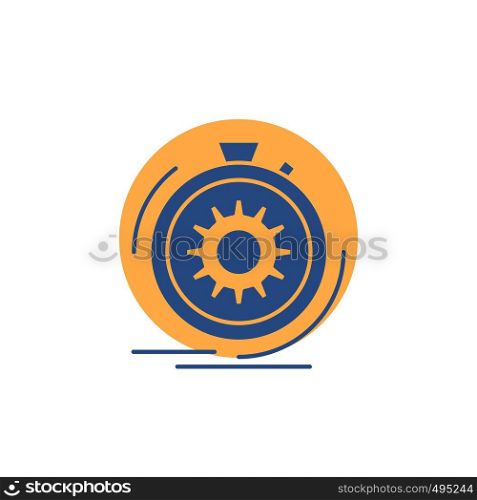 Action, fast, performance, process, speed Glyph Icon.. Vector EPS10 Abstract Template background