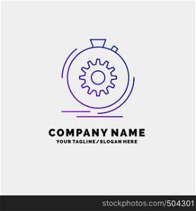 Action, fast, performance, process, speed Purple Business Logo Template. Place for Tagline. Vector EPS10 Abstract Template background