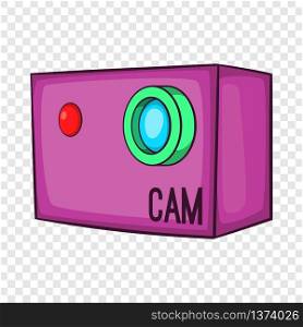 Action video digital camera icon in cartoon style isolated on background for any web design . Action video digital camera icon, cartoon style