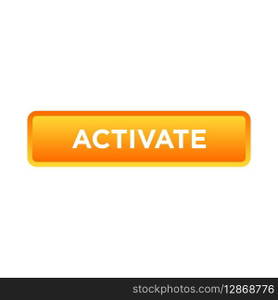 activate button website vector template