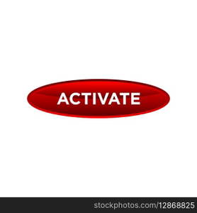activate button website vector template