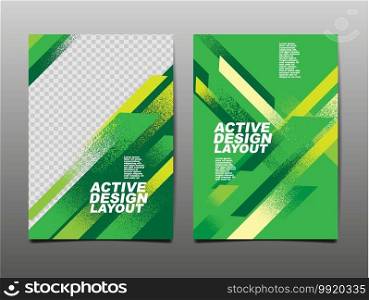 Active design Layout ,template Design, Sport Background, Dynamic Poster, Brush Speed Banner, Vector Illustration.