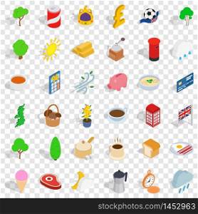 Active life icons set. Simple style of 36 active style vector icons for web for any design. Active life icons set, isometric style