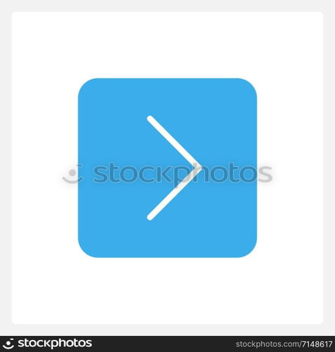 Active next action button UI element template. Editable isolated vector dashboard component. Flat user interface. Visual data presentation. Web design widget for mobile application with light theme. Active next action button UI element template