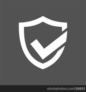 Active protection shield icon on a dark background