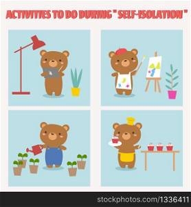 Activities during self-isolation. Covid-19