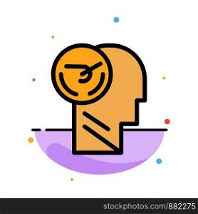 Activity, Brain, Faster, Human, Speed Abstract Flat Color Icon Template