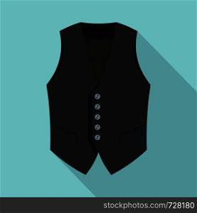 Actor vest icon. Flat illustration of actor vest vector icon for web design. Actor vest icon, flat style
