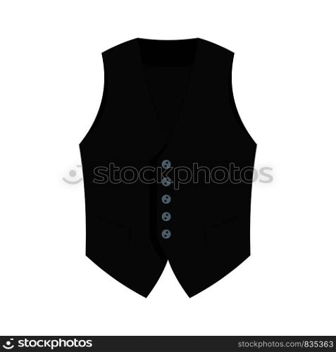 Actor vest icon. Flat illustration of actor vest vector icon for web isolated on white. Actor vest icon, flat style