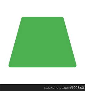 acute trapezoid shape, icon on isolated background