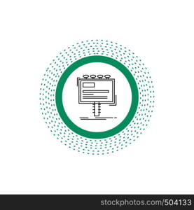 ad, advertisement, advertising, billboard, promo Line Icon. Vector isolated illustration. Vector EPS10 Abstract Template background