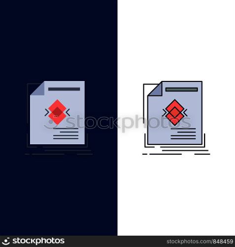 ad, advertisement, leaflet, magazine, page Flat Color Icon Vector