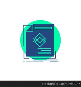 ad, advertisement, leaflet, magazine, page Glyph Icon.. Vector EPS10 Abstract Template background