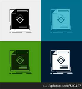 ad, advertisement, leaflet, magazine, page Icon Over Various Background. glyph style design, designed for web and app. Eps 10 vector illustration. Vector EPS10 Abstract Template background