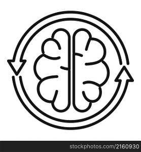 Adapt brainstorming icon outline vector. Business skill. Change personal. Adapt brainstorming icon outline vector. Business skill
