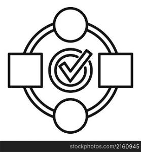 Adapt soft icon outline vector. Creative strategy. Business change. Adapt soft icon outline vector. Creative strategy
