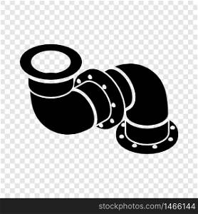 Adapter pipe icon. Simple illustration of adapter pipe vector icon for web. Adapter pipe icon, simple black style